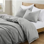 Casaluna Linen Blend Duvet Cover Set Full/queen Gray Target Heavyweight W/ Shams. Fixed Price $65.00.