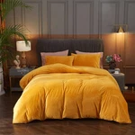 Ivellow Velvet Flannel Duvet Cover King Size Gold Comforter Set Ultra S.... Fixed Price $90.25.