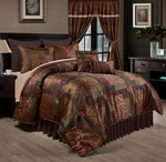 Chezmoi Collection Amelia 9-PIECE Floral Jacquard Patchwork Comforter Set, Multi. Fixed Price $109.99.