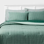 7PC Queen Comforter And Sheet Set Emerald Green - Room Essentials. Fixed Price $19.99.