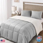 Basic Beyond Twin Comforter Set - Micromink Fleece Sherpa. Fixed Price $68.78.