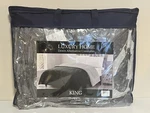 Luxury Home Down Alternative Comforter, King Size Classic Gray Bedspread. Fixed Price $39.95.