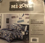 Mizone Twin Camouflage Comforter, Sham, Decorative Pillow. Fixed Price $50.00.