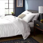Threshold King Size Tencel Duvet Cover And Sham Set - White. Fixed Price $62.99.