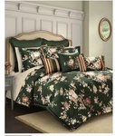 Nip Piper & Wright Brittany Green Floral King Comforter Shams Set 3PC $740. Fixed Price $225.59.