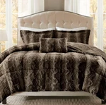 Brown Plush Ultra Faux Fur 4PC Comforter Set : Luxury Soft Mink Shag Bear Hug. Fixed Price $126.45.