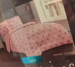 Wonder Studio, Twin 3 Piece Metallic Unicorn, Hearts & Stars Print Comforter Set. Fixed Price $70.00.