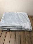 Ralph Lauren Classic Blanket Micromink Blue Polyester Full Queen 92X92" Open Box. Fixed Price $65.00.