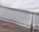Renaissance Home Fashion Sophia Dust Ruffle/bed Skirt, Twin, Ivory. Fixed Price $66.20.