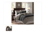Madison Park Teagan 7-PIECE Black/gray King Comforter Set. Fixed Price $95.00.