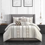 Nanshing 7PC King Anthony Comforter Set Taupe. Fixed Price $41.99.