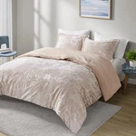 Intelligent Design King/cal Blush Comforter Set Luxury Contemporary Velvet. Fixed Price $91.15.