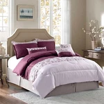 Shatex Purple 7PCS Bed-in-a-bag Luxury And Soft Oversized Bedding Comforter Set. Fixed Price $49.99.