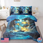 Erosebridal Dragon Bedding Bag 7-PIECE 3D Animal Printed. Fixed Price $123.99.