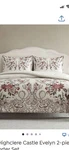 $145 Higher Castle Evelyn Regal Collection 2-PIECE Twin Comforter Set 100%COTTON. Fixed Price $45.00.