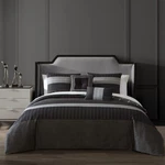 Bebejan Kyle Black 5 Piece Reversible Comforter Set 100% Cotton Sateen Tc 220. Fixed Price $135.71.