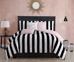 Juicy Couture Comforter Set, Cabana Stripe Design, Twin Bedding, 5 Piece. Fixed Price $52.99.