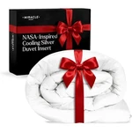 Breathable All-season Duvet Insert Comforter, Silver-infused Full/queen White. Fixed Price $221.50.