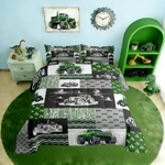 Erosebridal Green Tractor Comforter Set Full Size Farm Vehicle Truck Bedding. Fixed Price $59.87.