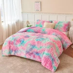 Perfemet Fluffy Full Size Comforter Sets Girls 3PCS Luxury Soft Pink Blue.... Fixed Price $89.49.