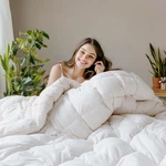 Sanswan Full Size Winter Goose Down Feather Comforter Breathable Heavyweight. Fixed Price $166.35.