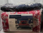 New Indigo Bazaar Marbella Paisley Comforter 5 Piece Queen Red Blue Bedding. Fixed Price $74.99.