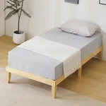 Simple & Sturdy Twin Bed Frame Painted Pine Wood, Natural Finish. Fixed Price $73.50.