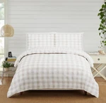 Modern Heirloom Queen Gingham Comforter Tan New. Fixed Price $45.00.
