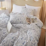 Highbuy White Comforter Set Blue Floral Full, A#02. Fixed Price $82.81.