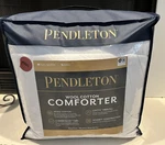 Pendleton King Size White 10% Wool 90% Cotton Thermo Control Classic Comforter. Fixed Price $137.77.