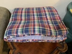 Ralph Lauren Garrison Madras Full/queen Comforter Plaid Chambray Reverse Usa. Fixed Price $189.99.