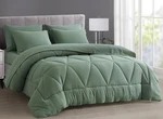 Chezmoi Collection Jasper Bed In Bag Geometric Triangle Quilted Comforter Set. Fixed Price $45.99.