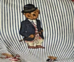 Vintage Ralph Lauren Polo Teddy Bear Striped Twin Flat Sheet Excellent. Fixed Price $29.95.
