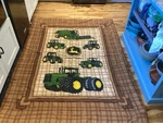 Vgt John Deere Brown Reversible Comforter Bedspread Full Queen 60X80. Fixed Price $49.95.