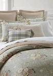 Ralph Lauren Gwynne Revesible Comforter Pc. Set King Sage/ Green $385 Cotton. Fixed Price $149.00.