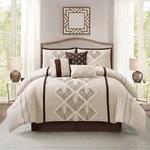 Nanshing 7PC King Carter Comforter Set Brown. Fixed Price $59.99.