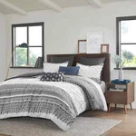 Ink & Ivy 3PC Mila Cotton Comforter Set With Chenille Tufting Navy- King/cal. Fixed Price $110.00.
