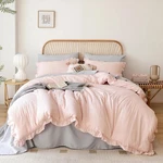 Queen Soft Fluffy Comforter Set 3PCS All Season Vintage Shabby Chic Bedding. Fixed Price $43.78.