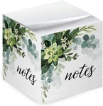 Lush Greenery Sticky Note Cube / 600 Sheets 2.75" Memo Block Printed On 4 Side. Fixed Price $22.94.