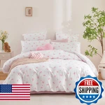 Nayoroom Pink Comforter Set Queen Size Heart Bowknot Printed Coquette Beddin. Fixed Price $107.48.