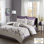 Madison Park 8 Piece Cotton Floral Print Comforter Set Queen King Bedroom Decor. Fixed Price $194.99.