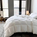 White Feather And Down Comforter King Size - Luxury All Season With 100% Cott.... Fixed Price $247.55.
