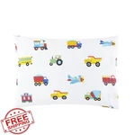 Wildkin 100% Cotton Toddler Pillowcase Hypoallergenic Trains Trucks. Fixed Price $43.99.