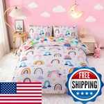 Btargot Lightweight Soft 3 Piece Rainbow Comforter Set With 2 Pillow Covers, Car. Fixed Price $53.87.
