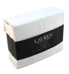 Ralph Lauren 4PC Queen 100% Cotton Sheet Set Dunham Sateen White New Eco Package. Fixed Price $79.99.