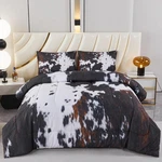 Perfemet Black Size Comforter Set 3 Pieces Cow King, And Brown. Fixed Price $65.45.