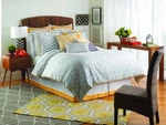 Jill Rosenwald Plimpton Flame Comforter Quilt Set, Twin Size, Pearl. Fixed Price $119.99.