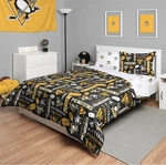 Foco Pittsburgh Penguin Nhl Team Bed Bag Comforter, Sheets, Pillow Cases Full. Fixed Price $49.95.