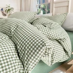Green Gingham Comforter Set King Modern Style Plaid 3 Pieces Bo.... Fixed Price $103.36.
