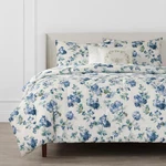 Home Decorators Collection 5 Piece Blue Floral Cotton Full Queen Comforter Set. Fixed Price $107.50.